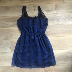Eyeshadow Blue Dress with Lace Medium